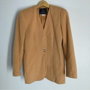 The Limited Vintae Women's Mustard Wool Blend Blazer